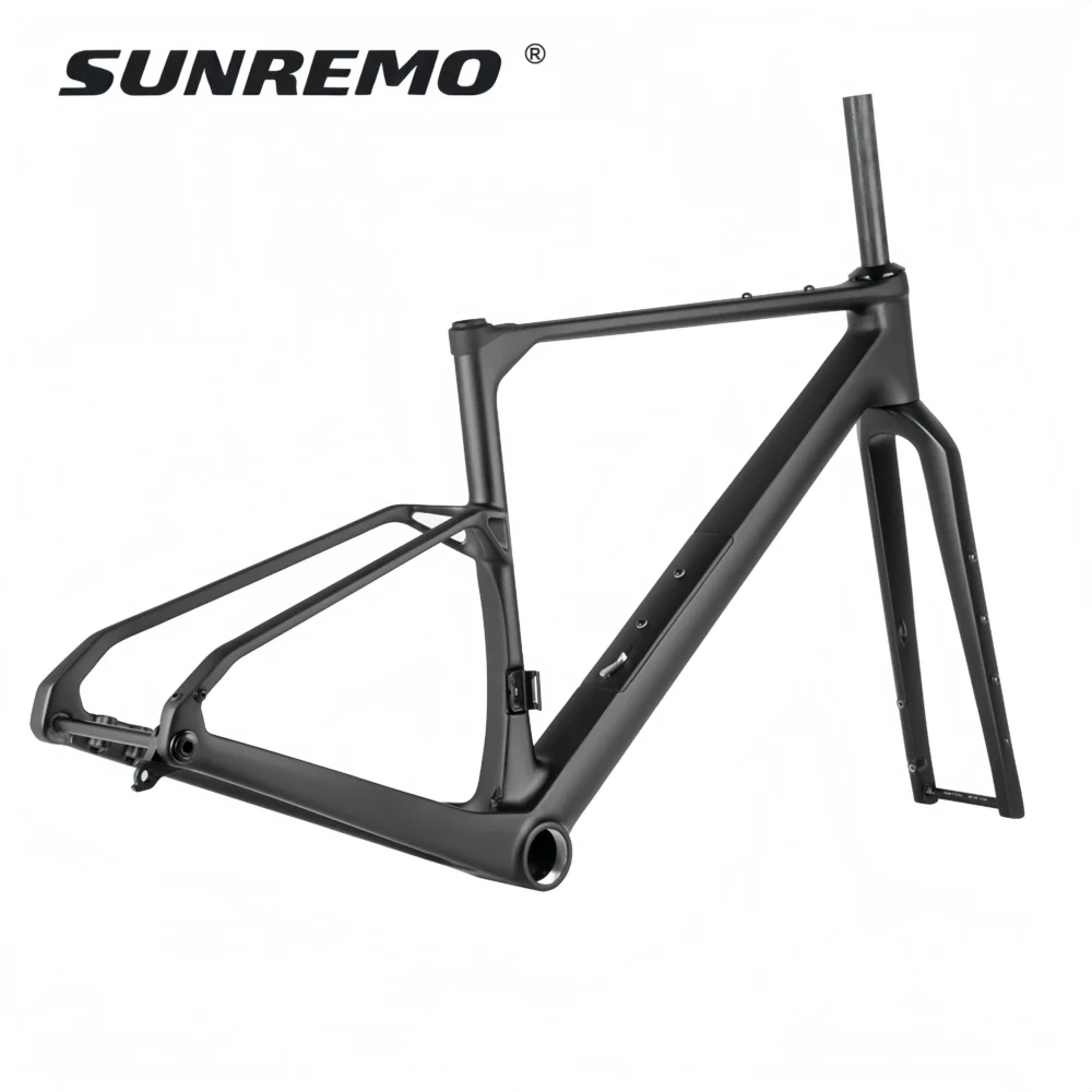 G026 Full Internal Cable Carbon Gravel Bike Frame 2026 New Down Tube Storage Box UDH Hanger Gravel Bicycle Frameset