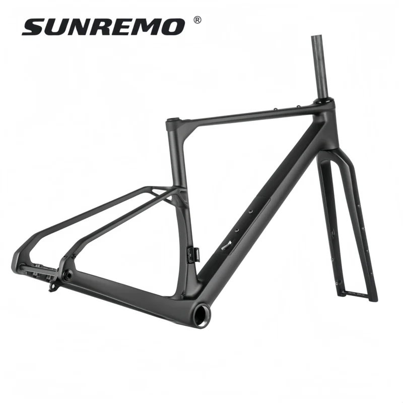 G026 Full Internal Cable Carbon Gravel Bike Frame 2026 New Down Tube Storage Box UDH Hanger Gravel Bicycle Frameset