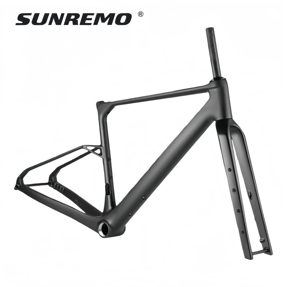 G026 Full Internal Cable Carbon Gravel Bike Frame 2026 New Down Tube Storage Box UDH Hanger Gravel Bicycle Frameset