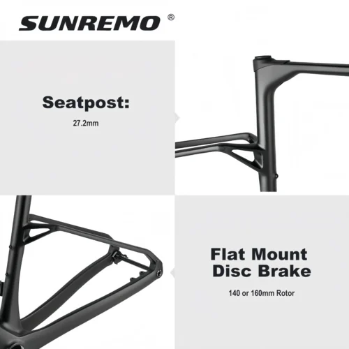 G026 Full Internal Cable Carbon Gravel Bike Frame 2026 New Down Tube Storage Box UDH Hanger Gravel Bicycle Frameset