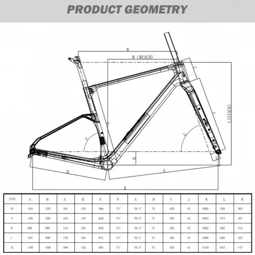 G026 Full Internal Cable Carbon Gravel Bike Frame 2026 New Down Tube Storage Box UDH Hanger Gravel Bicycle Frameset