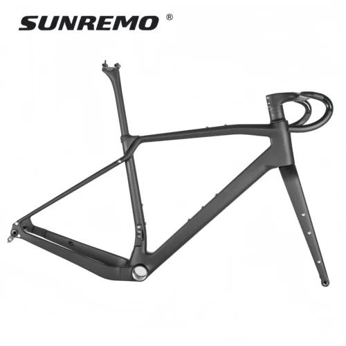 T1000 Carbon Gravel Bike Frame 700x47C Disc Brake T47 Comfortable Geometry Full Carbon Adventure Gravel Bicycle Frameset