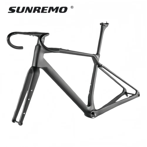 T1000 Carbon Gravel Bike Frame 700x47C Disc Brake T47 Comfortable Geometry Full Carbon Adventure Gravel Bicycle Frameset