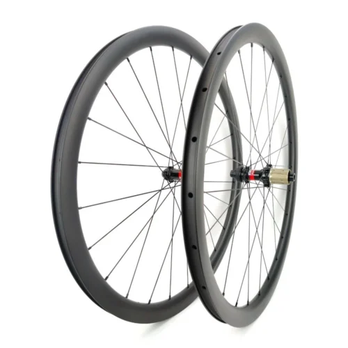 700C Road Bike Disc Brake Carbon Wheels 25 Width 35mm Depth Tubeless Center Lock