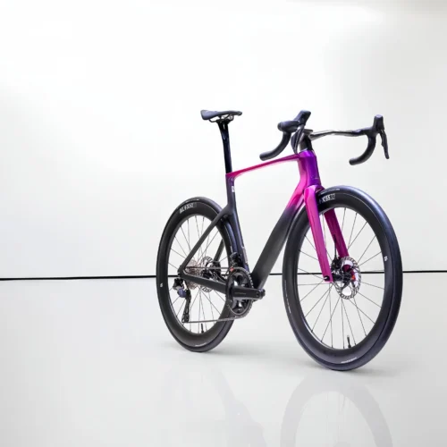 Dreamy Purple High-end Carbon Fiber Aerodynamic Bicycle Frame