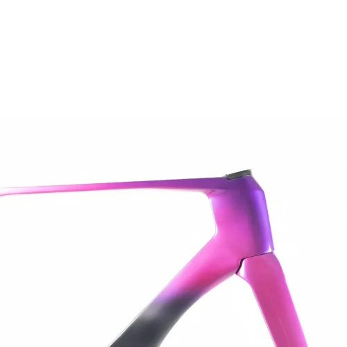 Dreamy Purple High-end Carbon Fiber Aerodynamic Bicycle Frame