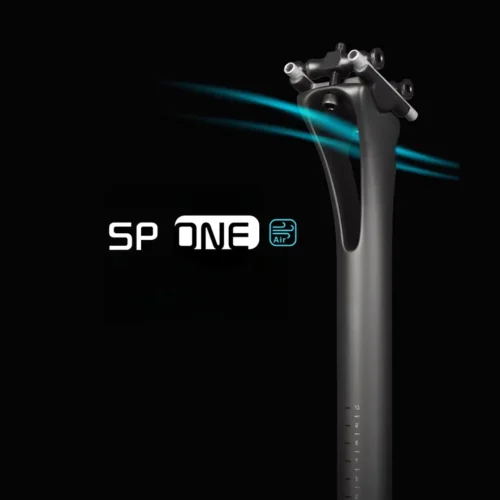 Carbon fiber aero seatpost, available in 27.2mm, 30.8mm, and 31.6mm diameters, suitable for road and mountain bikes