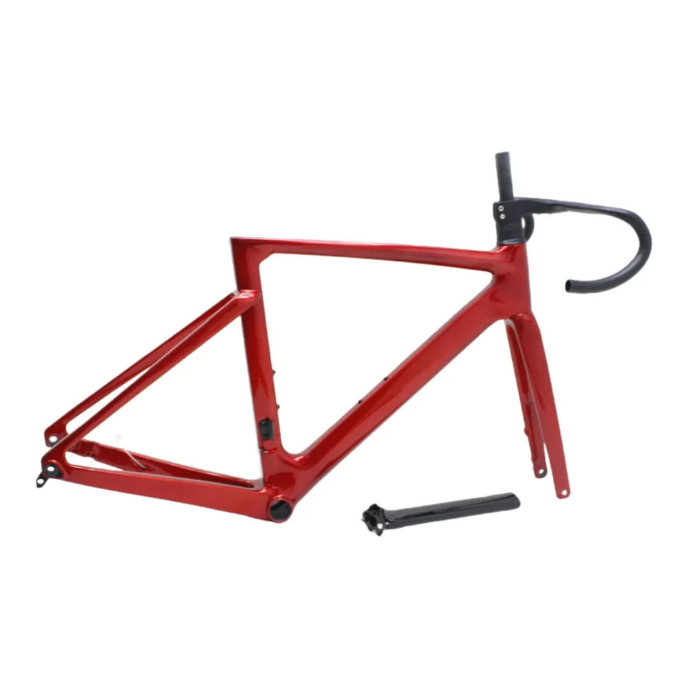 CRF36-01 All Internal Cable Carbon Fiber Aero Road Frame Thru-axle Disc Brake