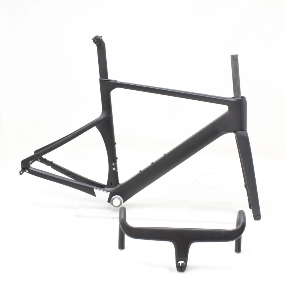CRF43-01 Aero Carbon Road Bike Frame Disc Brake Full Hidden Cable 700x32C Race Bicycle Carbon Frameset