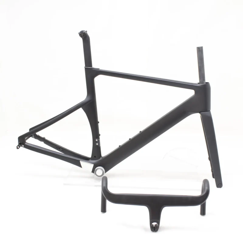 Aero Carbon Road Bike Frame Disc Brake Full Hidden Cable 700x32C Race Bicycle Carbon Frameset