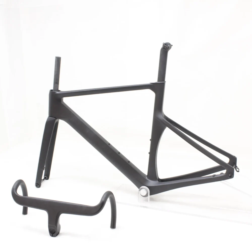 CRF43-02 Aero Carbon Road Bike Frame Disc Brake Full Hidden Cable 700x32C Race Bicycle Carbon Frameset