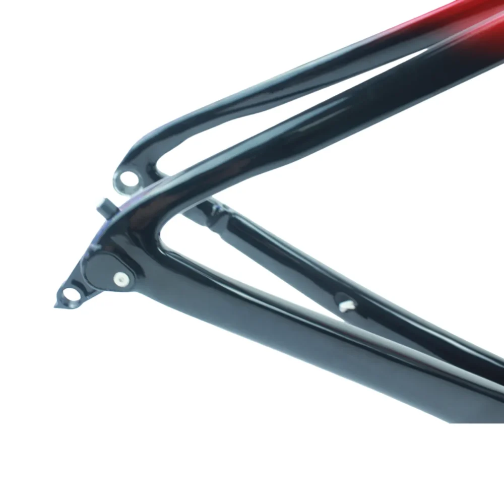 Carbon fiber road aero frame rim and disc brake frame fully hidden inner routing