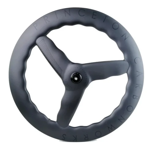 700C Carbon Fiber Front 3 Spokes Rear Disc Wheels Road Bicycle Wheelset Tubeless