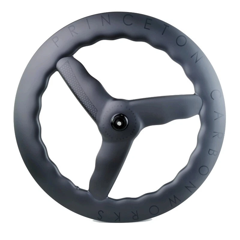 700C Carbon Fiber Front 3 Spokes Rear Disc Wheels Road Bicycle Wheelset Tubeless