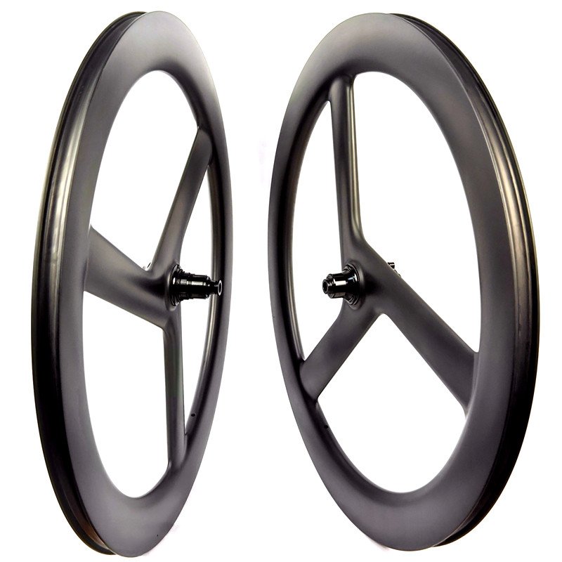 ZR3 China 3 Spoke Bike Wheels 700C OEM Carbon Tri Spoke Wheelset