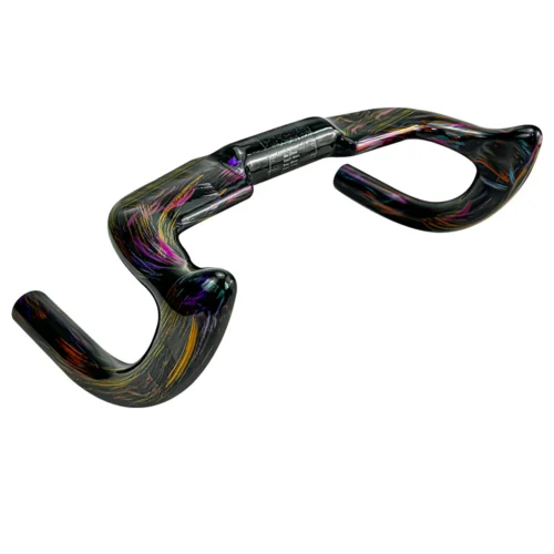 2026 Fixed All-Carbon Wire-Drive Track Bike Handlebars, Drop Bars, Fixed Gear Handlebars, Painted Version