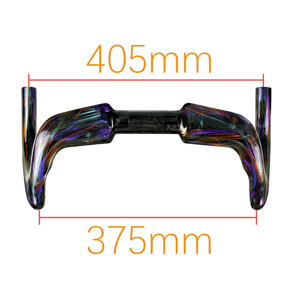 2026 Fixed All-Carbon Wire-Drive Track Bike Handlebars, Drop Bars, Fixed Gear Handlebars, Painted Version