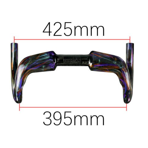 2026 Fixed All-Carbon Wire-Drive Track Bike Handlebars, Drop Bars, Fixed Gear Handlebars, Painted Version