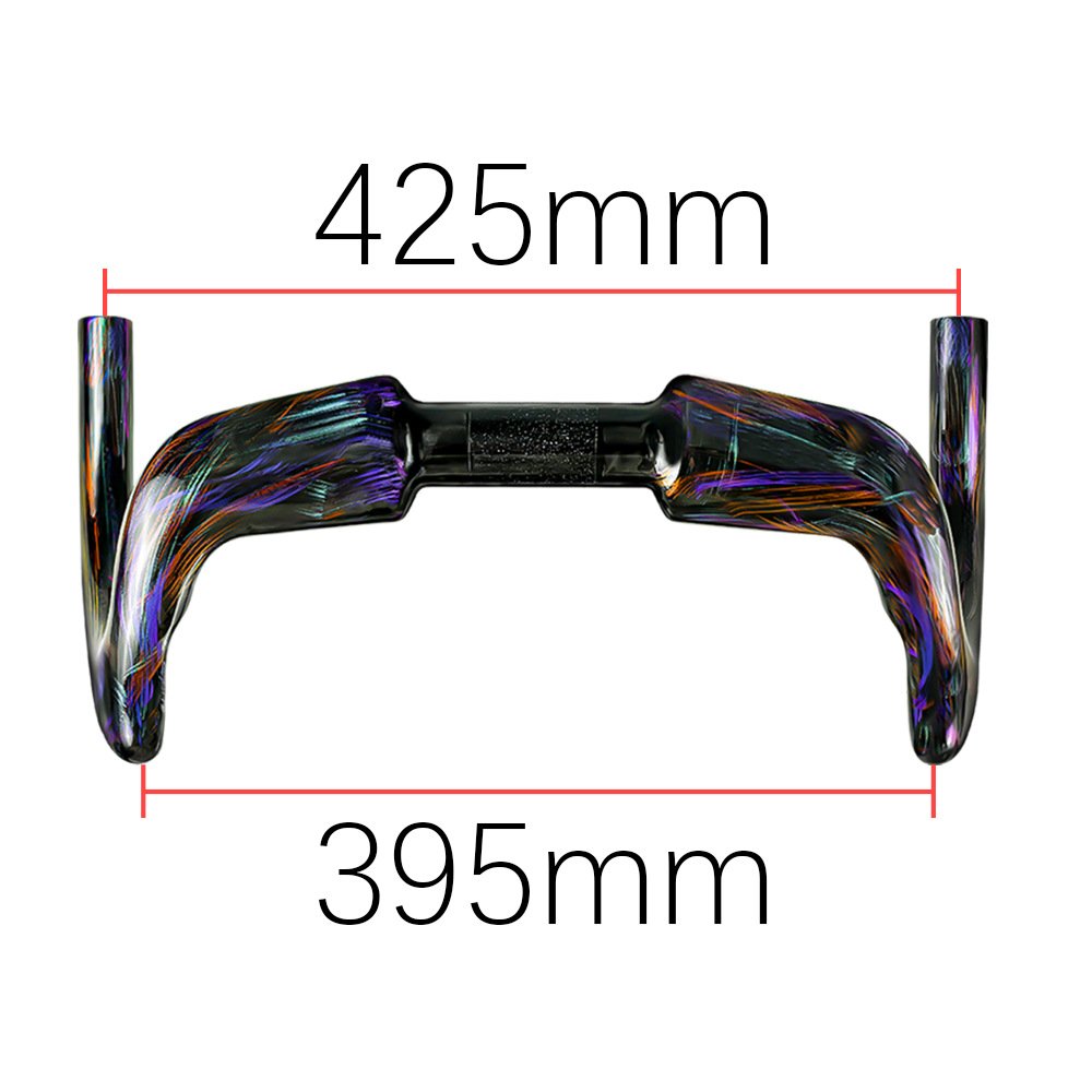 2026 Fixed All-Carbon Wire-Drive Track Bike Handlebars, Drop Bars, Fixed Gear Handlebars, Painted Version