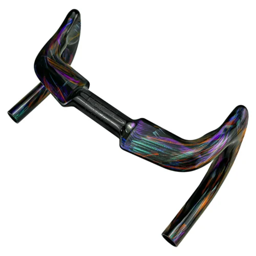2026 Fixed All-Carbon Wire-Drive Track Bike Handlebars, Drop Bars, Fixed Gear Handlebars, Painted Version