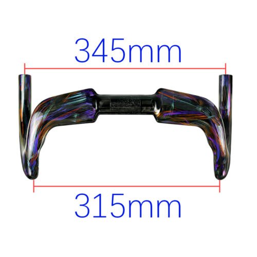 2026 Fixed All-Carbon Wire-Drive Track Bike Handlebars, Drop Bars, Fixed Gear Handlebars, Painted Version