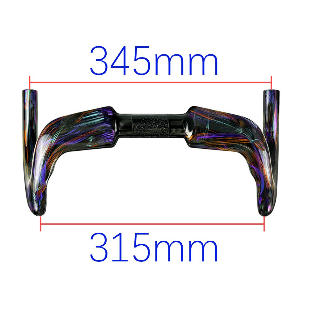 2026 Fixed All-Carbon Wire-Drive Track Bike Handlebars, Drop Bars, Fixed Gear Handlebars, Painted Version