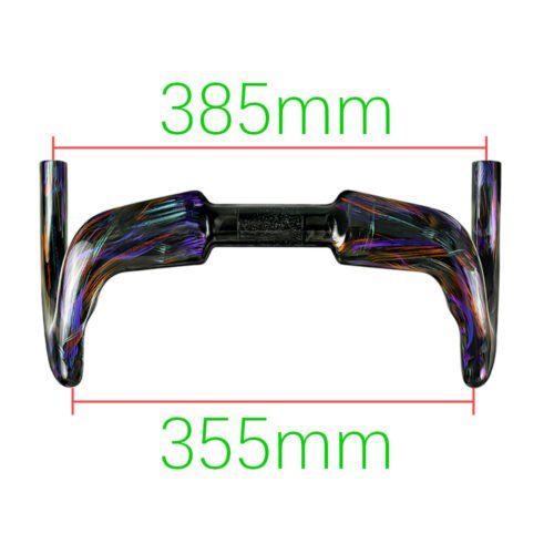 2026 Fixed All-Carbon Wire-Drive Track Bike Handlebars, Drop Bars, Fixed Gear Handlebars, Painted Version