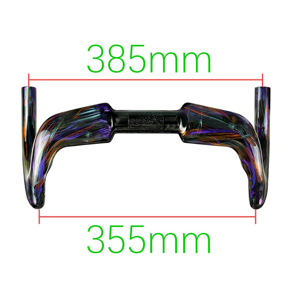 2026 Fixed All-Carbon Wire-Drive Track Bike Handlebars, Drop Bars, Fixed Gear Handlebars, Painted Version