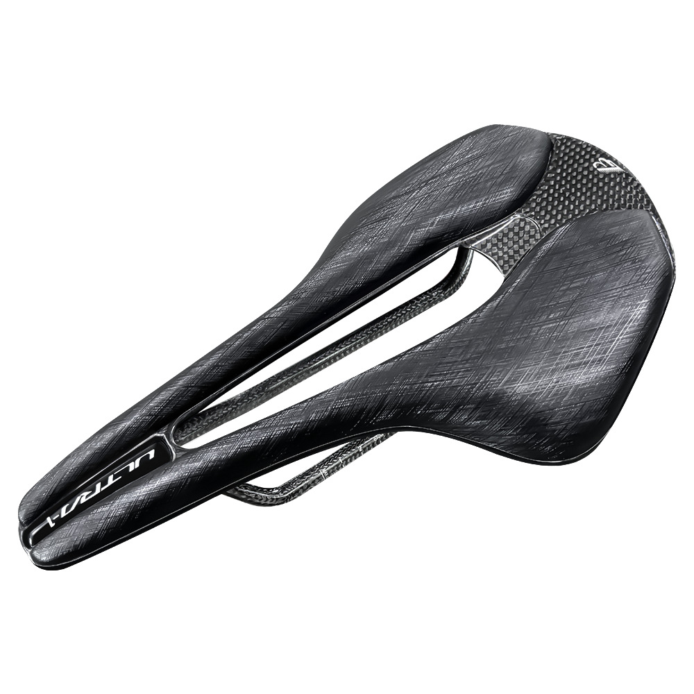 2026 New Ultra Lightweight Carbon Fiber Mountain Bike Saddle with Large Hollow Seat Cushion