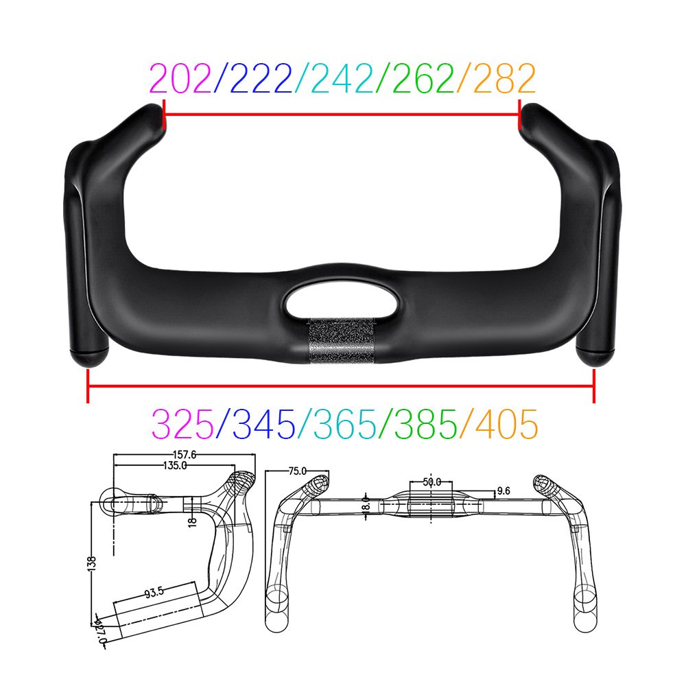 2026 Sprint Professional Racing Full Carbon Fiber Track Bike Handlebars (Fixed Gear)