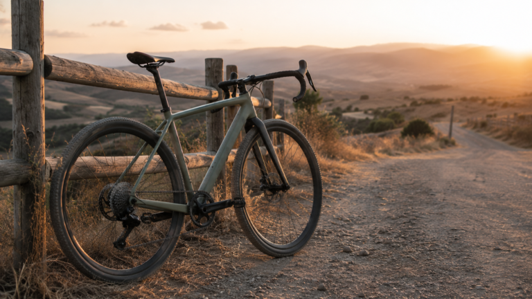 Bicycles and country lanes at dusk