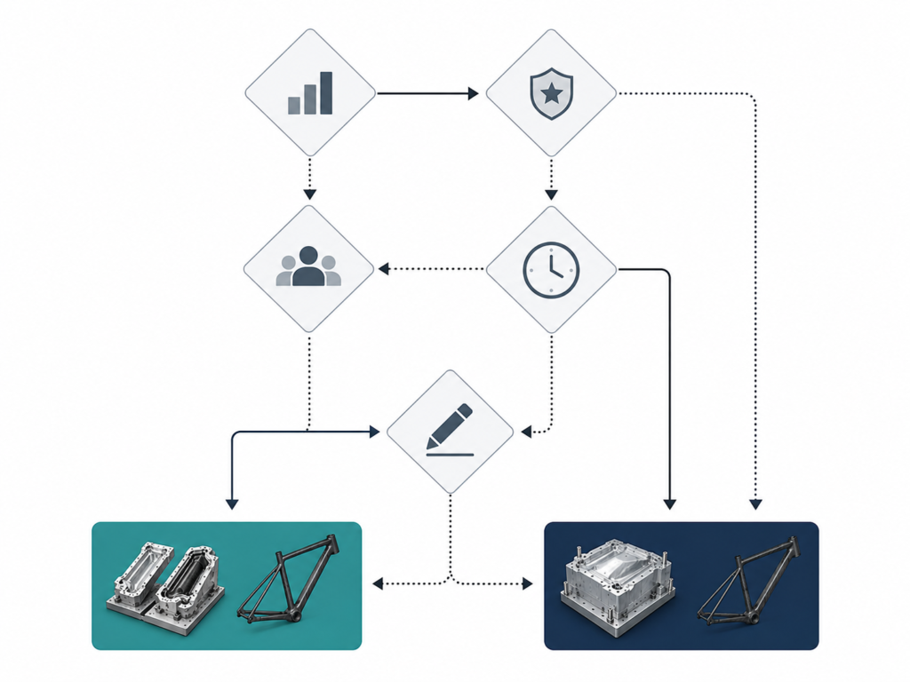 Decision flowchart for product outcomes