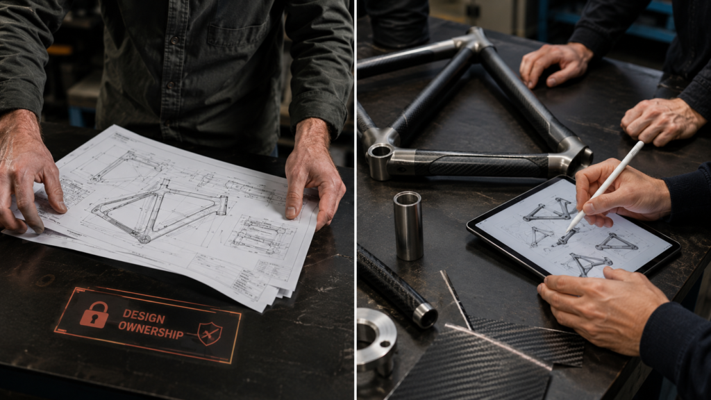 Industrial design collaboration in progress
