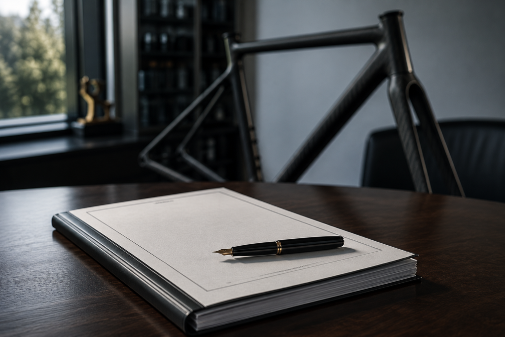 Professional workspace with elegant stationery