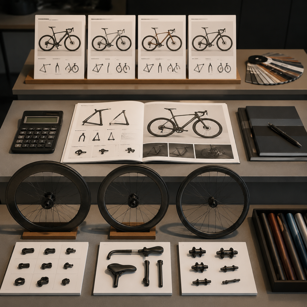 Bike design workspace and components