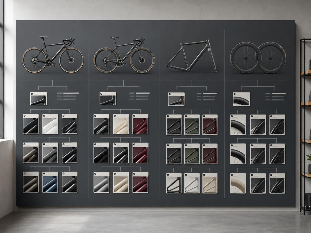 Modern bike design concept board