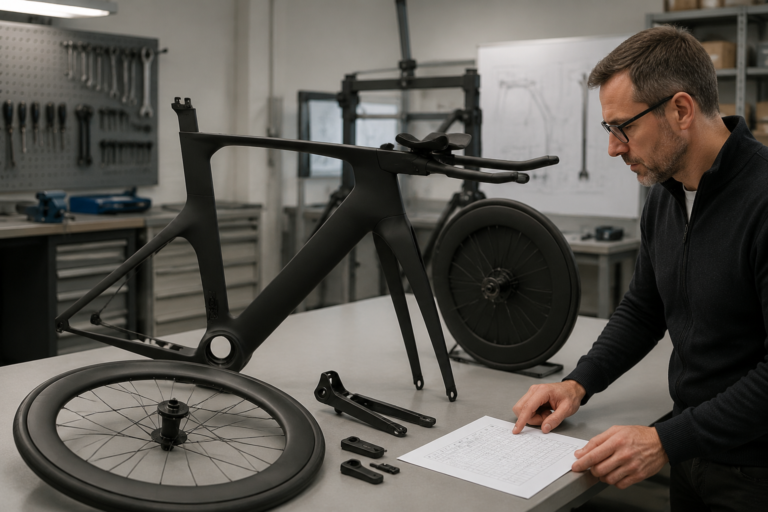 B2B buyer reviewing a TT and triathlon bicycle procurement project